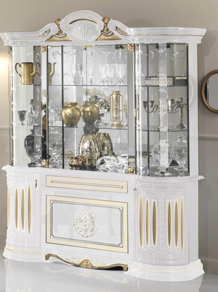 Product photograph of Betty White Italian 4 Door Display Cabinet from Choice Furniture Superstore.